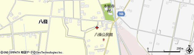 栃木県真岡市八條186周辺の地図