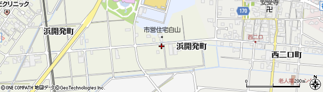 石川県能美市浜開発町（甲）周辺の地図