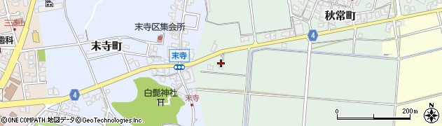 石川県能美市秋常町ニ周辺の地図
