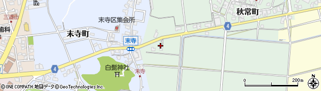 石川県能美市秋常町（ニ）周辺の地図