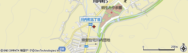 桐生川内郵便局 ＡＴＭ周辺の地図