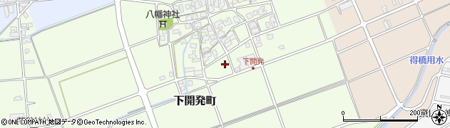 石川県能美市下開発町（エ）周辺の地図