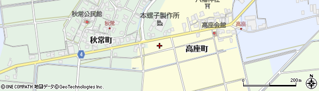 石川県能美市高座町（ニ）周辺の地図