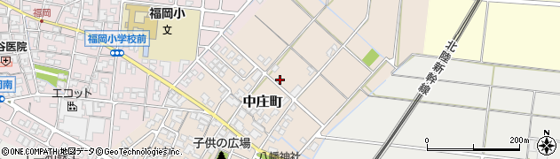 石川県能美市中庄町周辺の地図
