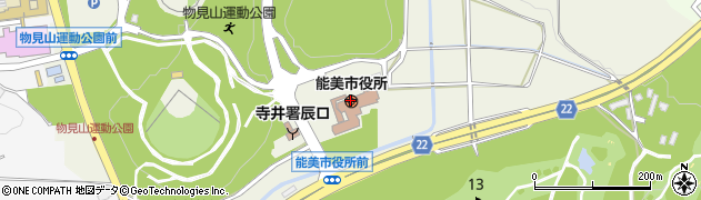 能美市役所周辺の地図