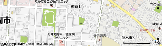 草倉公園周辺の地図