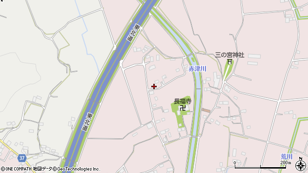 〒328-0102 栃木県栃木市都賀町富張の地図