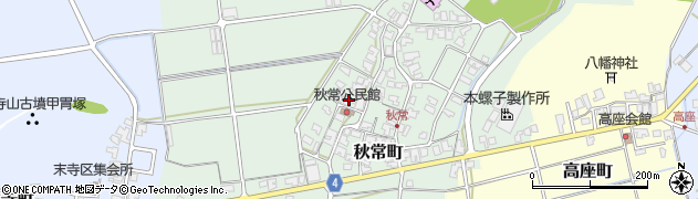 石川県能美市秋常町周辺の地図