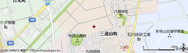 石川県能美市三道山町ニ周辺の地図