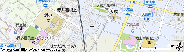 石川県能美市大成町（乙）周辺の地図