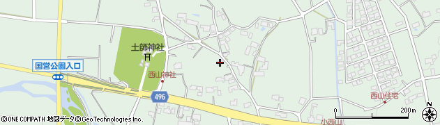 長野県大町市常盤西山150周辺の地図