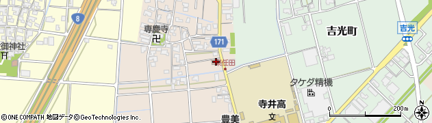 石川県能美市東任田町（ニ）周辺の地図