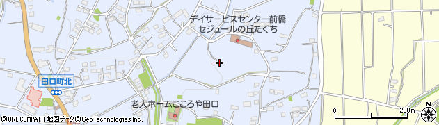 群馬県前橋市田口町周辺の地図