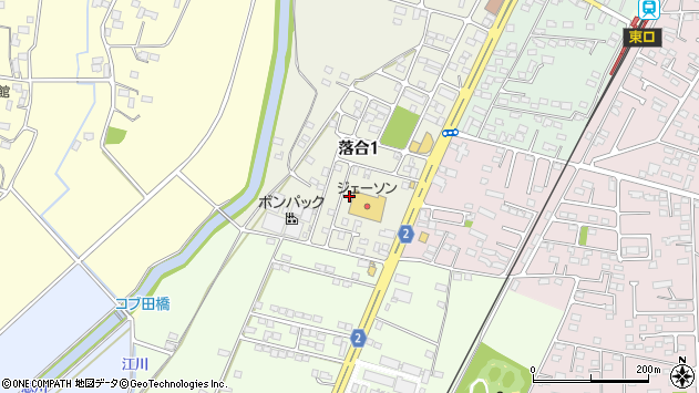 〒321-0218 栃木県下都賀郡壬生町落合の地図
