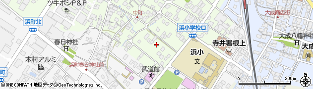 石川県能美市中町（未）周辺の地図