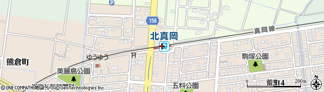 北真岡駅周辺の地図
