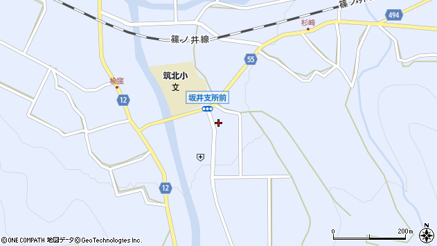 〒399-7711 長野県東筑摩郡筑北村坂井の地図
