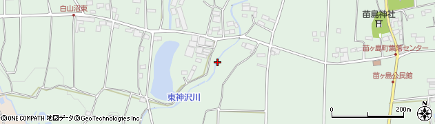 群馬県前橋市苗ヶ島町周辺の地図