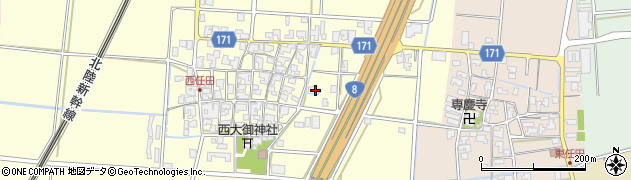 石川県能美市西任田町チ38周辺の地図