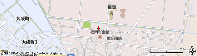 石川県能美市福岡町周辺の地図