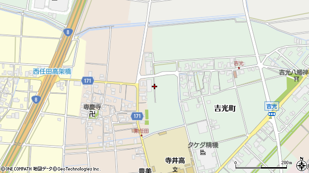 〒923-1123 石川県能美市吉光町の地図