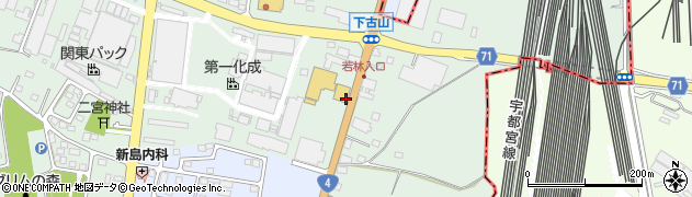 栃木県下野市下古山116-2周辺の地図
