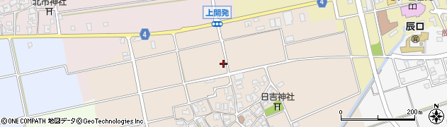 石川県能美市上開発町（ニ）周辺の地図