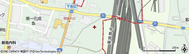栃木県下野市下古山2448周辺の地図