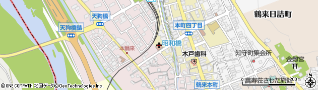 石川県白山市鶴来本町（４丁目ヘ）周辺の地図