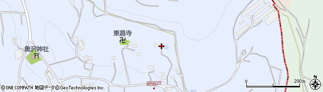 群馬県桐生市新里町奥沢周辺の地図