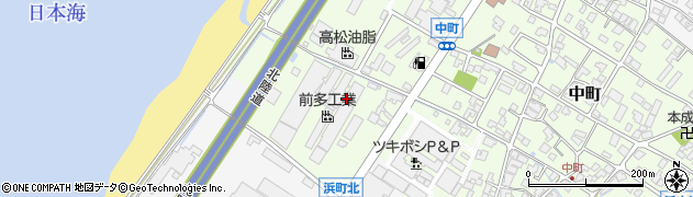石川県能美市中町（レ）周辺の地図