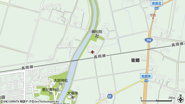〒321-4304 栃木県真岡市東郷の地図