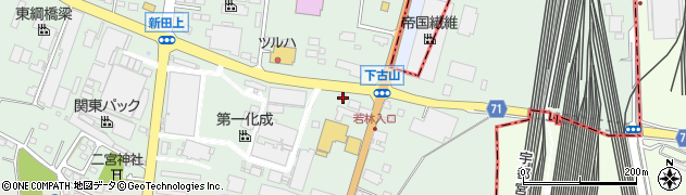 栃木県下野市下古山3330周辺の地図
