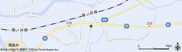 長野県東筑摩郡筑北村坂井杉崎362周辺の地図