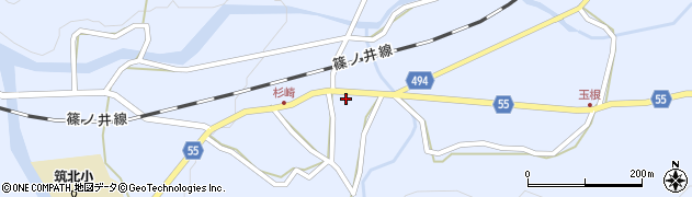 長野県東筑摩郡筑北村坂井杉崎286周辺の地図