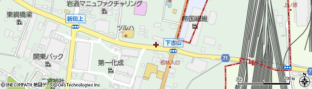 栃木県下野市下古山3329周辺の地図