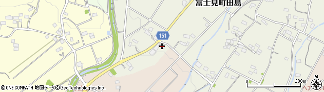 群馬県前橋市富士見町田島319周辺の地図