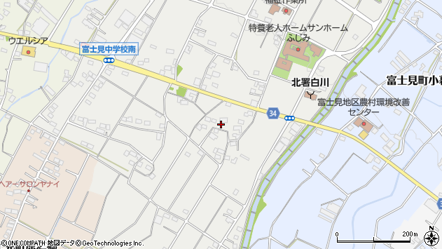 〒371-0115 群馬県前橋市富士見町小沢の地図