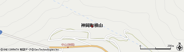 岐阜県飛騨市神岡町横山周辺の地図