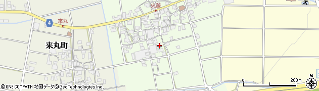 石川県能美市火釜町113周辺の地図
