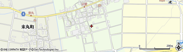 石川県能美市火釜町111周辺の地図