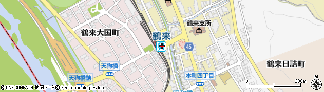 石川県白山市鶴来本町（４丁目ニ）周辺の地図