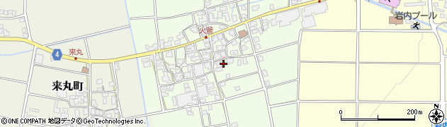 石川県能美市火釜町157周辺の地図