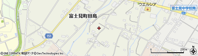 群馬県前橋市富士見町田島182周辺の地図