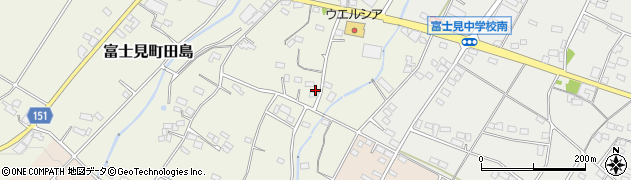 群馬県前橋市富士見町田島87周辺の地図