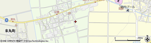 石川県能美市火釜町164周辺の地図