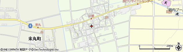 石川県能美市火釜町193周辺の地図