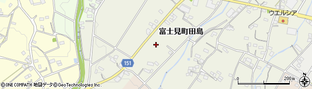 群馬県前橋市富士見町田島282周辺の地図