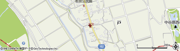 茨城県那珂市戸3044周辺の地図