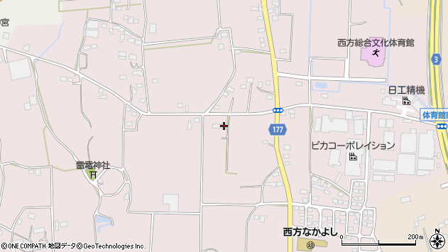 〒322-0603 栃木県栃木市西方町本郷の地図